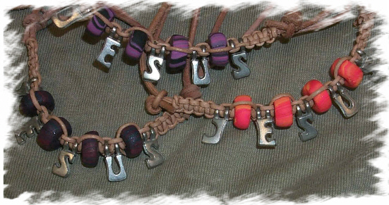 pewter JESUS and WWJD necklaces available