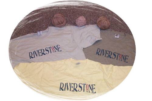 Riverstone t-shirts (available in colors shown)